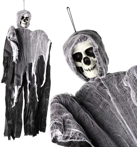 Halloween - decoration - Hanging Skeleton - Hanging Skeletons - Scary Creepy Skeletons - Halloween decoration - Horror Decoration for Haunted House - Haunted House - Reusable Halloween Skeleton - 1 piece - Suitable for festivals / parties / Halloween
