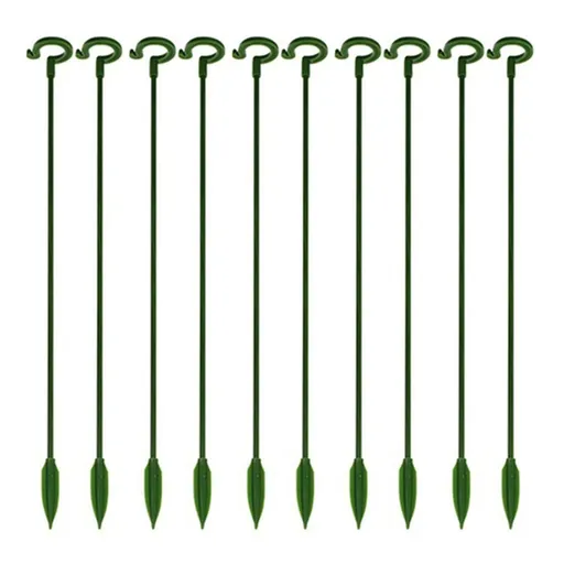 10 pcs Plant Support Stakes, Single Stem Plant Support Stakes Steel Garden Stakes for Plant Flower Orchid, Lily, Peony, Rose