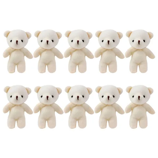 10pcs Mini Bear Doll Cartoon Bear Keychain Mini Bear Decor Tiny Bear Toy Hanging Tiny Bears Lovely Tiny Bears Bear Pendant Toy
