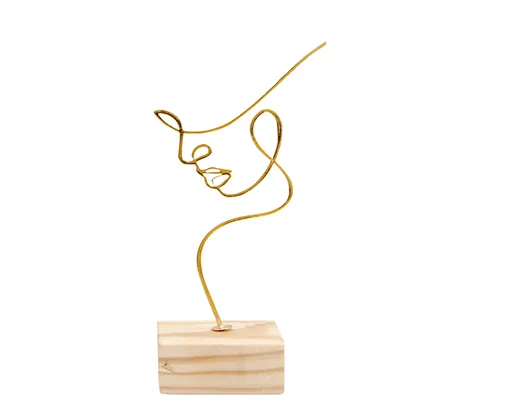 Artistic Sculpture for Home-Golden S