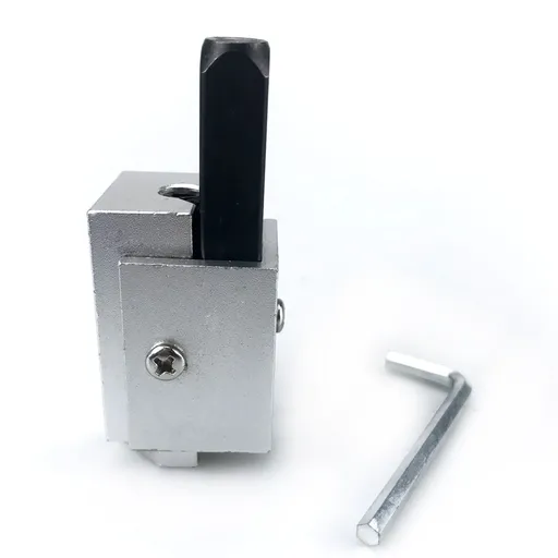 Woodworking Corner Chisel for Squaring Hinge Recesses and Lock Plate Mortises, Precision Alloy Steel Cutter for Door Frames, Frames and Cabinet Joinery (Silver)