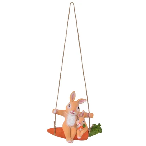 Gardening Pendant Rabbits Pattern Exquisitely Carved Romantic Feel Home Decoration