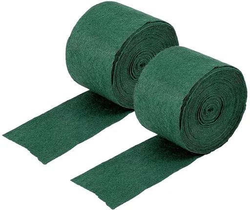 2 Piece Double Layer Tree Trunk Protectors Winter Proof Green, 12 x 2000 cm