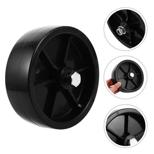 Stable Support Trailer Jack Wheel Replacement Black 1 Set