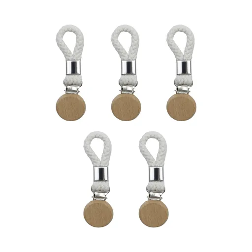 5pcs Tea Towel Clips with Hanging Loop Multipurpose Cloth Hangers for Home Tearoom Kitchen Bathroom Laundry