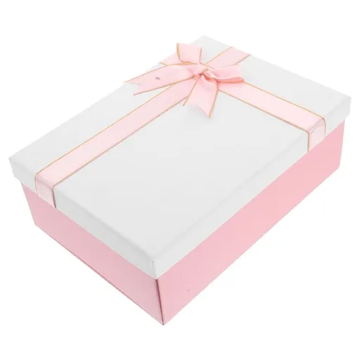 Foldable Decorative Cardboard Storage Box with Lid, Multi-Color Presentation Organizer