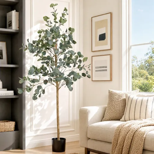Artiss 180cm Artificial Eucalyptus Tree with Realistic Textured Leaves for Indoor Home Office Decor