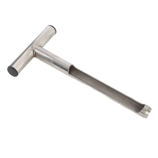 Soil Sampler Probe with T Handle Stainless Steel Soil Probe Rod Soil Test Set with 2 Sample Bags for Plant Care Garden Farm