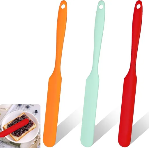 3 Piece Silicone Spatula Set, Heat Resistant for Baking and Cake Icing, 9.4 inch