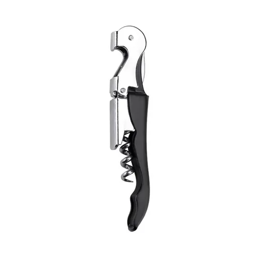 2 pack Double Hinged Waiter's Corkscrew Wine Opener, Stainless Steel Wine Bottle Opener with Built In Foil Cutter, Home Bar Tools, Bar Cart Accessories, Wedding Gifts（black）