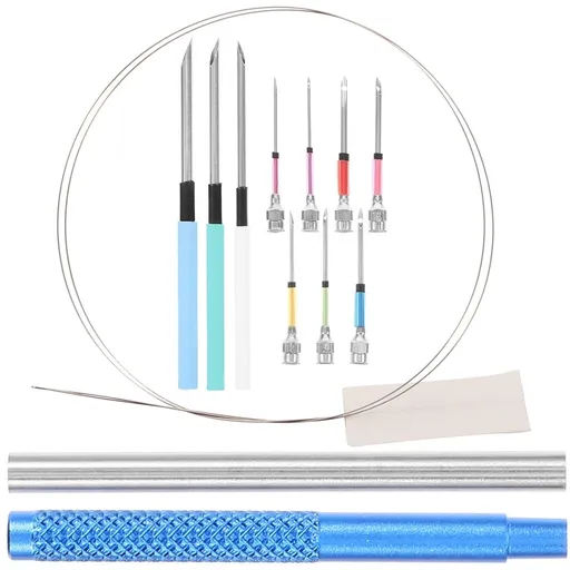 Worgeous Punch Needle Kit for Beginner with Metal Material Assorted Color for Stitching Use 1 Set