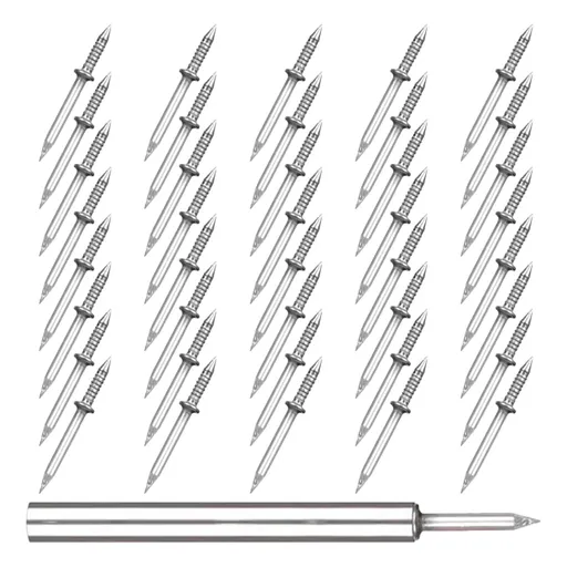 Double-Ended Iron Nails for Seamless Construction & Installation, Heavy-Duty Nails, 1 Set