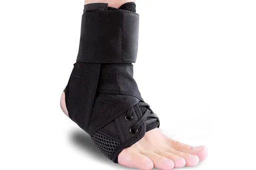 Adjustable Lace Up Ankle Brace Support for Sports Running Basketball - S