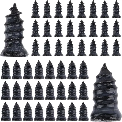 Screw On Tire Plugs, 50 Tire Repair Screws, Tire Repair Rubber Nail Kit, Tire Screw Plug Repair Kit, Spin Tire Repair Plug for Car, Motorcycle, Truck, Tractor Tire Puncture Repair