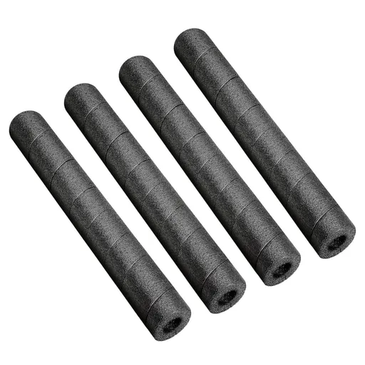 4 Pack Elbow Pipe Insulation Foam Tube,1/2 " ID Pipe Insulation Foam Tube,Outdoor Wrap Black Pipe Covers,Elbow Insulation Tubing Water Foam Covers for Outdoor Winter Irrigation, Sprinkler(Black) Black