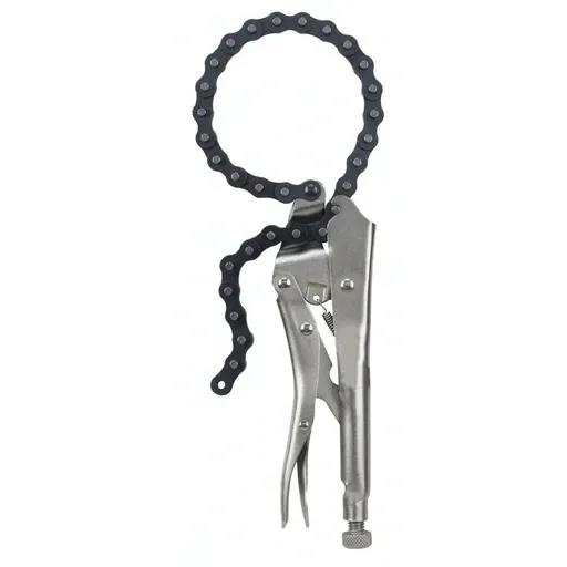 Locking Chain Clamp, Locking Chain Pliers with 80cm Chain, Quick Release，Heavy Duty Chain Vise Grip, Locking Chian Pliers Chain Vise Wrench for Any Shaped Objects
