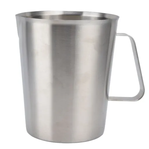 Measuring Cup 304 Stainless Steel CorrosionResistant Coffee Milk Frothing Cup with Scale for Home Coffee Shop(1500ML )