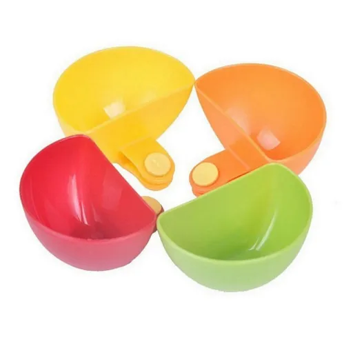 4Psc Dip Clips Kitchen Bowl kit Tool Small Dishes Spice Clip For Tomato Sauce Salt Vinegar Sugar Flavor Spices