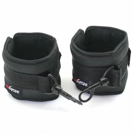 House Of Dasein Satin Ankle Cuffs Bedroom Sex Restraints Bondage Bdsm Toys Kink - Black