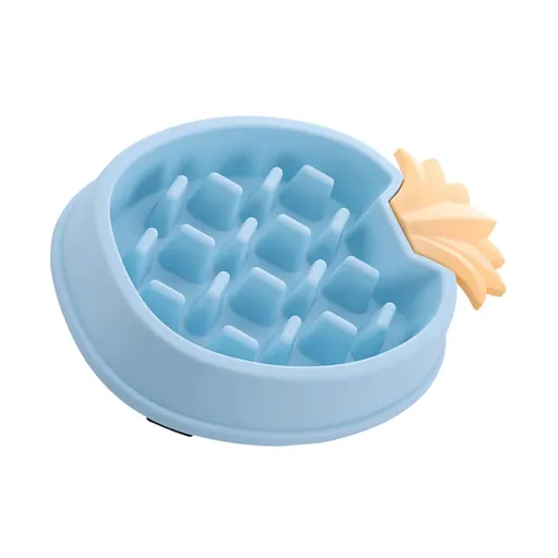 2PCS cute fruit shaped pet slow food bowl, plastic material, slow feeding cat bowl, anti slip, relieving pets from eating too fast