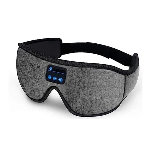 Bluetooth Sleep Headphones in Headband with Eye Mask, Wireless Stereo Music for Sleep and Relaxation, Gray