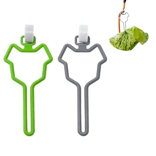 2 Pcs Dog Poop Bag Holder, Premium Waste Bag Holder Carrier for Leash, Dog Poop Bag Dispenser for Walking Running Bicycle