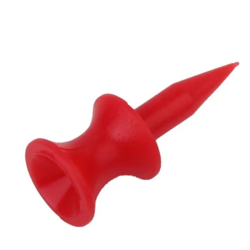 99-Piece Red Plastic Golf Tees Set with Various Sizes for Driving Range Practice and Essential Golf Accessories