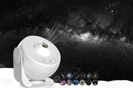 Galaxy Projector for Bedroom 13 Film Discs Projector - White