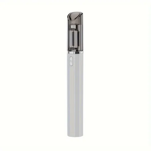 Mini Pen-Shaped Electric Nail Clipper, USB Rechargeable, 360掳 Rotating Grinding, One-Button Auto Trimming & Safety Protection for Nail Care White