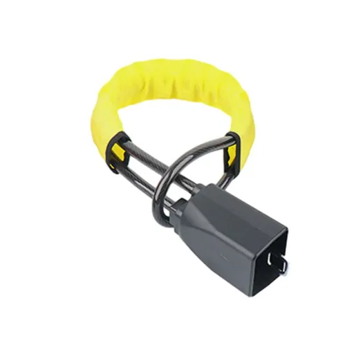 Steering Wheel Lock Seat Belt Lock Universal Anti Theft Car Device Car Lock Car Theft Prevention with 2 Keys for Car Security Fit Most Vehicles Truck SUV Van (Yellow)
