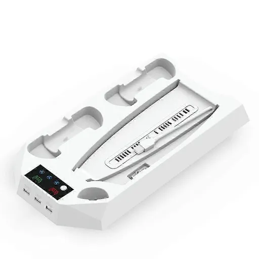 Bracket with Cooling & Dual Controller Charging Station for Gaming Fan Speed