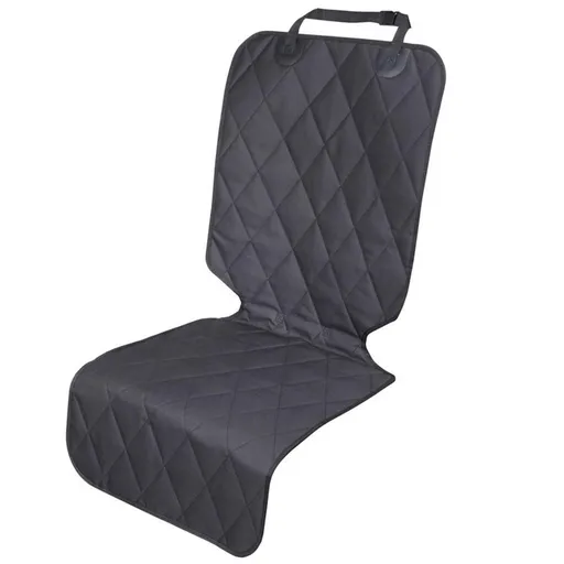 Dog Front Seat Cover Car Seat Protector for Dog, Car Cover for Pet, Front Single Bucket Captain Chair Protector, Standard, Black, 1Pack