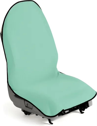 Mint Waterproof Towel Car Single Seat Cover - Universal Non-Slip Sweat-Absorbent Bucket Seat Protector for Gym Fitness and Beach