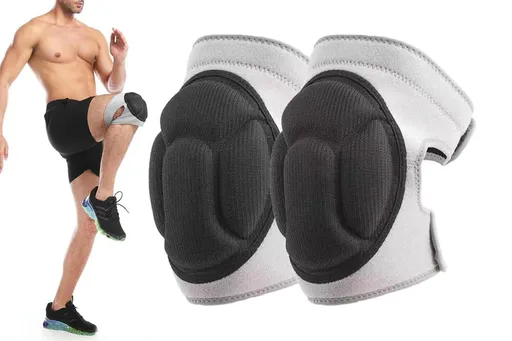 Knee Pads for Gardening Anti-Slip EVA Foam Cushioned Knee Protectors - Grey & S