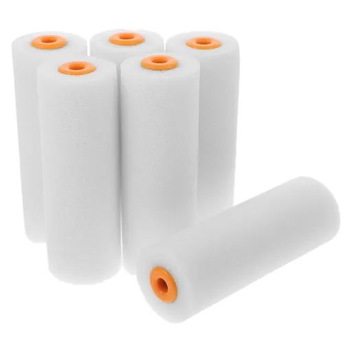 6Pcs Paint Brush and Roller Kit Wall Painting Supplies for Homeowners