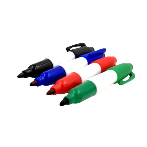 Golf Ball Line Marker Tool with Alignment Pen, Portable Clip-On Drawing Template for Putting Accuracy, Fits Standard Balls, Compact Sports Accessory for Golfers (Marker Pens (Black + Red + Green + Blue))