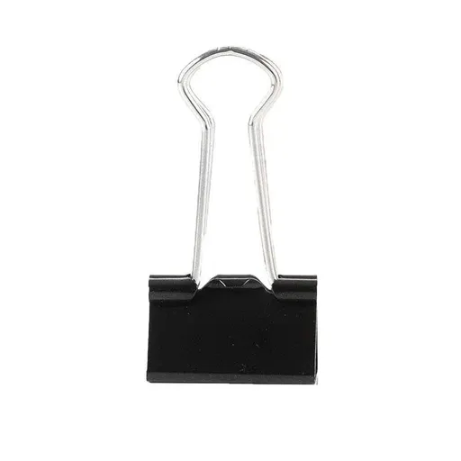 20PCS Black Bulldog Foldback Clips Document Paper Clamps Multiple Sizes - Black 41mm