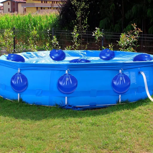 8/16 Pack Pool Cover Weights with S Hooks, Pool Cover Weights Above Ground, Antifreezing Thick PVC Weights for PoolCover for Fix Above Ground PoolCover