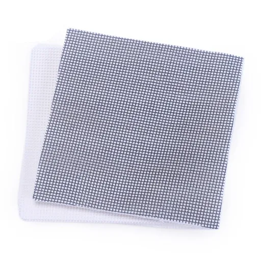 25 Piece Flower Pot Mesh Pad Anti Insect Breathable Mesh Pad 10cm x 10cm White and Black