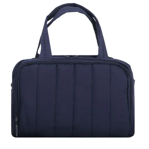 2026 New Quilted Insulated Lunch Bag, Large Capacity Handheld Meal Tote, Portable Thermal Cooler Bento Box Carrier for Office Workers & Students(Navy Blue)