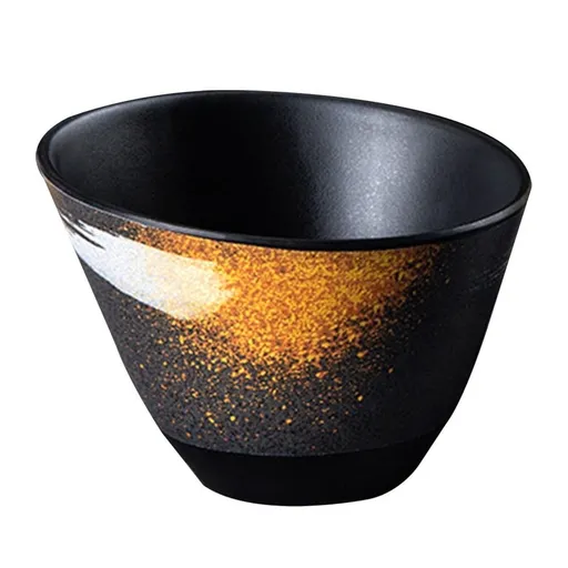 Simple Design Salad Serving Bowls Vegetable Bowl Black Food Storage 1Pcs