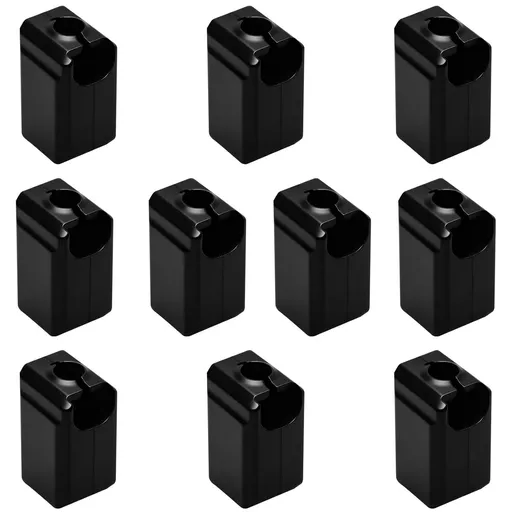 10 Pack Silicone Sock for Bambu Lab P1S, Hotend Heater Block Silicone Cover Nozzle 3D Printer Print Head Boot, Black