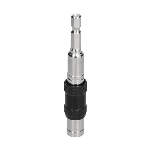 Hex Bit Tip Holder Chrome Vanadium Steel Self Locking Multi Angle Extension Rod for Electric Drill Screwdriver(Silver Black )