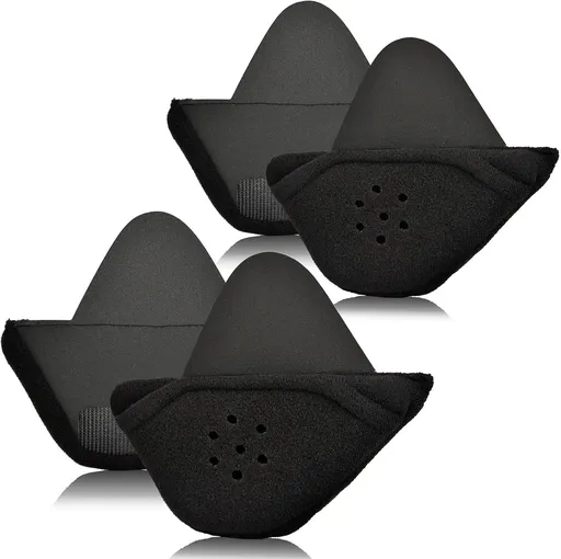 iGuerburn 2 Pair Half Helmet Ear Pads Speaker Pockets, Bluetooth Motorcycle Helmet Speakers Pouches 1/2 Helmet Accessories Ear Protection Reduce Wind Noise