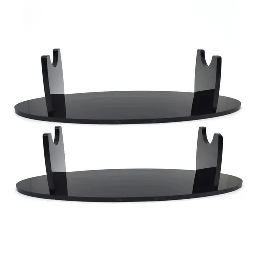 mini Sword Stand Samurai Knife Display Stand,lightsaber Sword Stand Holder, Acrylic Desktop Decorative Fixed Sword (Black Pack 2)