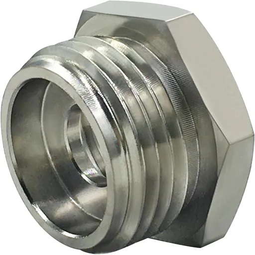 1PCS Stainless Steel 3/4" GHT Male x 1/2" G(IPS) Female Bathroom Show Tube to Garden Hose Connector Adapter Fitting