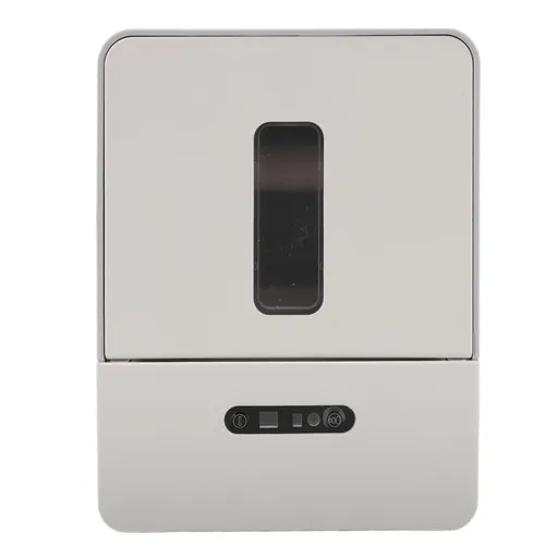 Automatic Paper Towel Dispenser Touchless Wall Mount Smart Electric Roll Paper Towel Dispenser with Night Light for Bathroom Hotel Grey