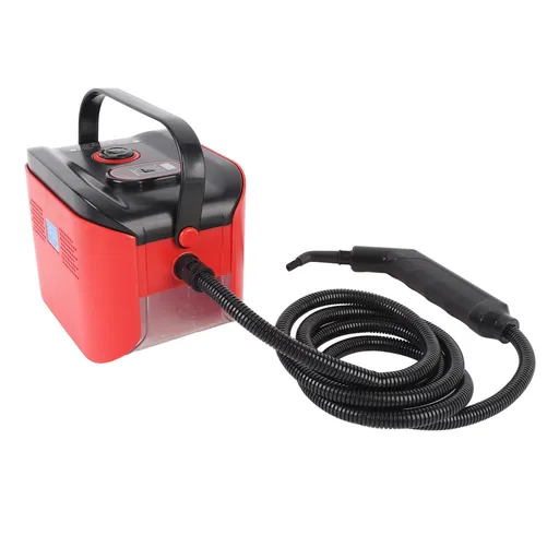 Handheld Pressurized Steam Cleaner Multipurpose High Pressure High Temperature Portable Steam Cleaner for Home Car Kitchen Cleaning Red EU Plug 220V