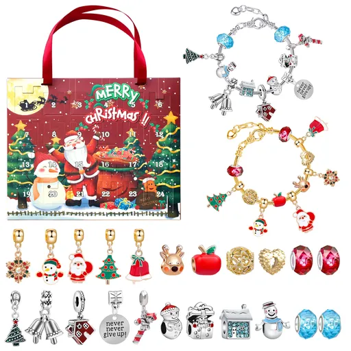 Christmas DIY Jewelry Craft Advent Calendar 20x21x1.8cm
