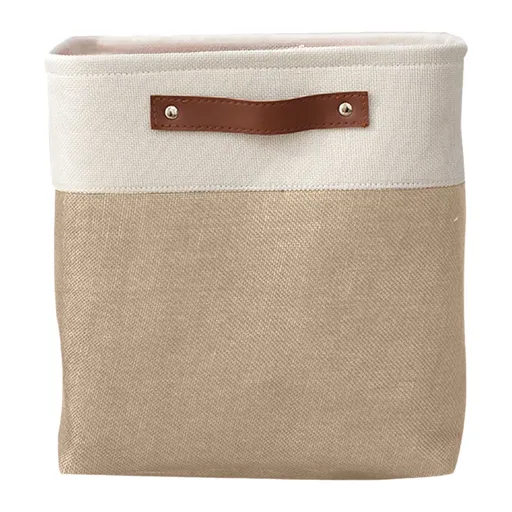 Transparent Zipper Clothing Storage Bag - Heavy-Duty Organizer for Blankets, Linen, Bed Sheets, Clothes & Pillows, Beige, 30 x 23 x 15 cm